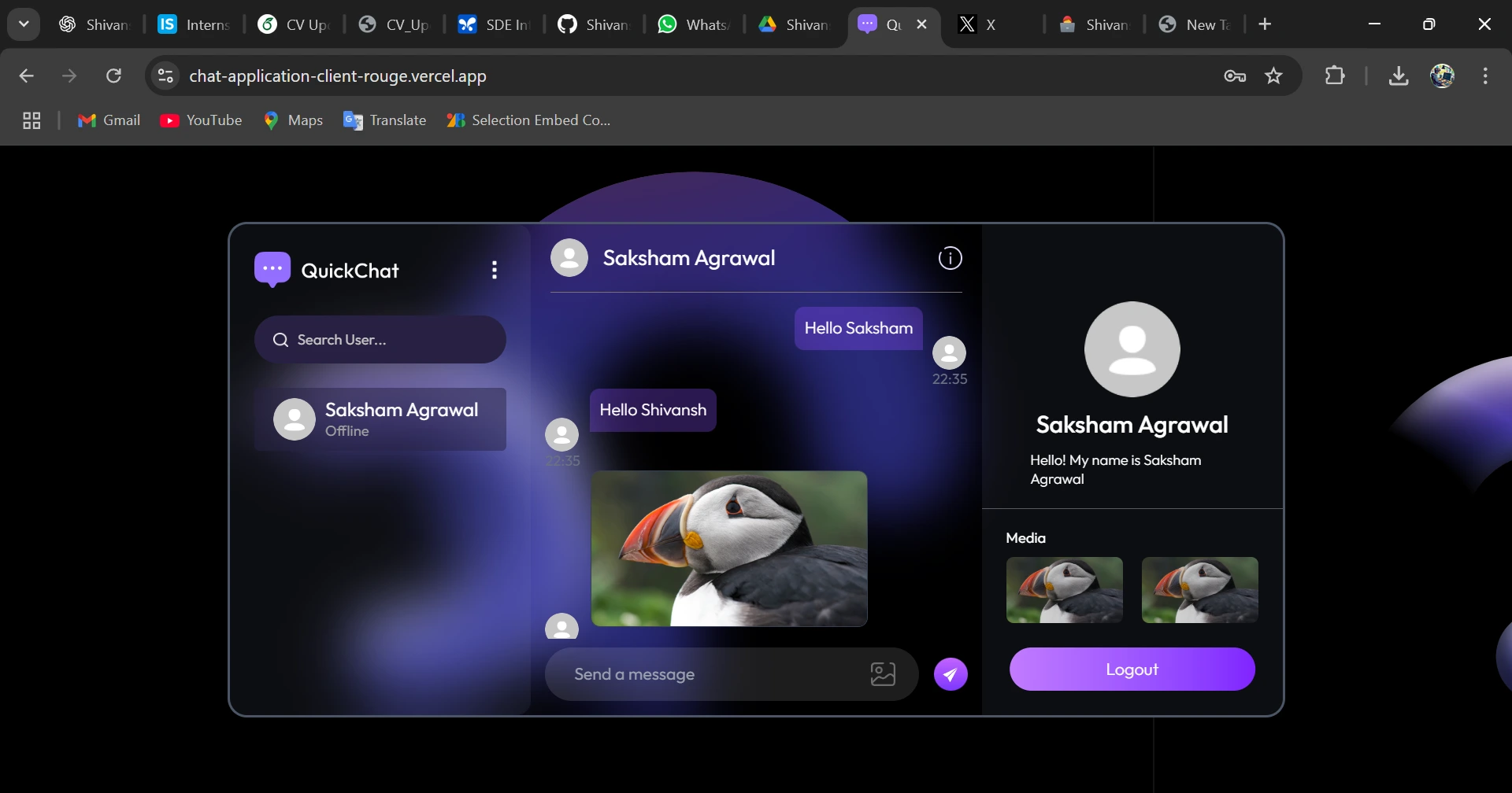 Chatify - Real-time Messaging & Image Sharing Platform