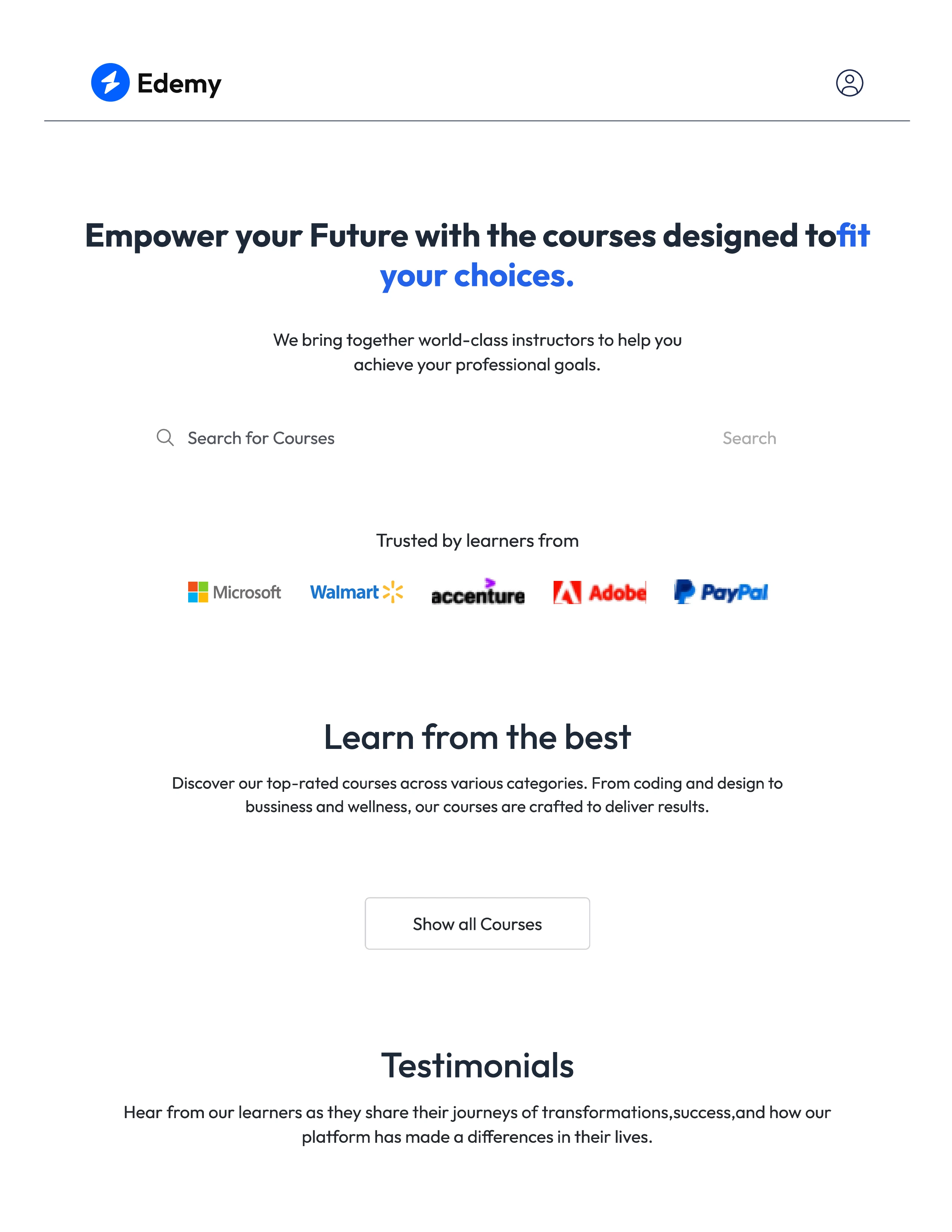 EDEMY - Learning Platform